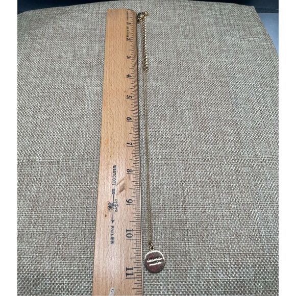 Kate Spade One in a Million Initial Necklace Letter D Gold Plated Rolo Chain - Picture 7 of 10